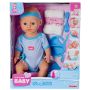 Papusa Simba New Born Baby, Baby Doll 43 cm cu accesorii albastru