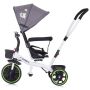 Tricicleta cu copertina si sezut reversibil Chipolino Jetro platinum