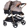 Carucior gemeni Chipolino Duo Smart 3 in 1 humus