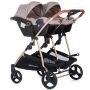 Carucior gemeni Chipolino Duo Smart 3 in 1 humus