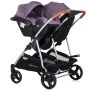 Carucior gemeni Chipolino Duo Smart 3 in 1 lilac