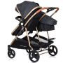Carucior gemeni Chipolino Duo Smart 3 in 1 raven