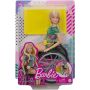Papusa Barbie by Mattel Fashionistas papusa GRB93 in scaun cu rotile si rampa