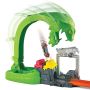 Pista de masini Hot Wheels by Mattel City Toxic Snake Strike cu masinuta si slime
