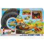 Pista de masini Hot Wheels by Mattel Monster Truck Stunt Tire cu 2 masinute