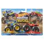 Set Hot Wheels by Mattel Monster Trucks Monster Patriot vs Tuon Ot Sriracha