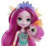 Papusa Enchantimals by Mattel Maura Mermaid cu figurina Glide