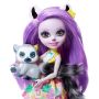 Papusa Enchantimals by Mattel Larisa Lemur cu figurina Rinolet