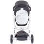 Carucior Chipolino Electra 3 in 1 silver cu cadru alb