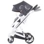 Carucior Chipolino Electra 3 in 1 silver cu cadru alb