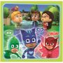 Set puzzle 3 in 1 Trefl Eroi in Pijama, Gata de actiune, 1x20 piese, 1x36 piese, 1x50 piese