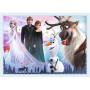 Set puzzle 4 in 1 Trefl Disney Frozen 2, In padurea magica, 1x35 piese, 1x48 piese, 1x54 piese, 1x70 piese