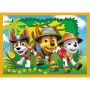 Set puzzle 4 in 1 Trefl Paw Patrol, Mereu punctual, 1x35 piese, 1x48 piese, 1x54 piese, 1x70 piese