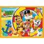 Set puzzle 4 in 1 Trefl Paw Patrol, Mereu punctual, 1x35 piese, 1x48 piese, 1x54 piese, 1x70 piese