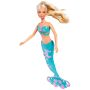 Set Simba Steffi Love Mermaid Friends papusa 29 cm, papusa 12 cm, delfin si accesorii