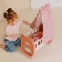 Leagan pentru papusa Smoby Baby Nurse Cradle cu baldachin