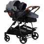 Carucior gemeni Chipolino Duo Smart 3 in 1 cloud