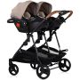 Carucior gemeni Chipolino Duo Smart 3 in 1 tiramisu