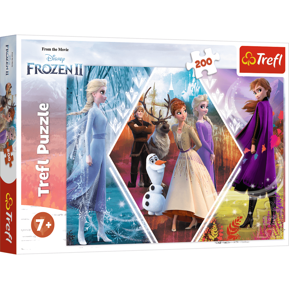 Puzzle Trefl Disney Frozen 2, Surorile in tinutul inghetat 200 piese hubners.ro
