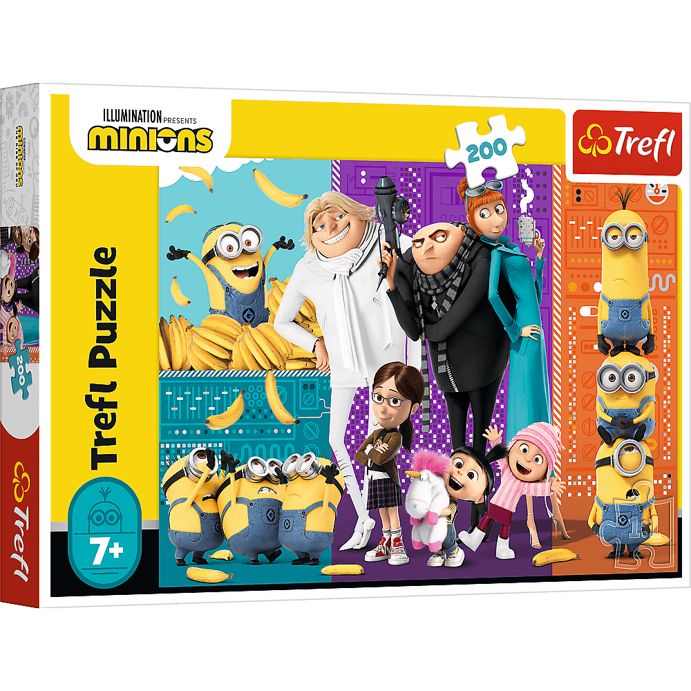 Puzzle Trefl Illumination Minions, Minionii in actiune 200 piese