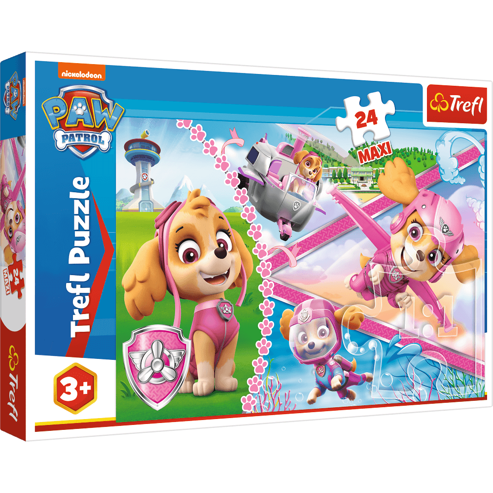 Puzzle Trefl Maxi Paw Patrol, Eroina Skye 24 piese hubners.ro