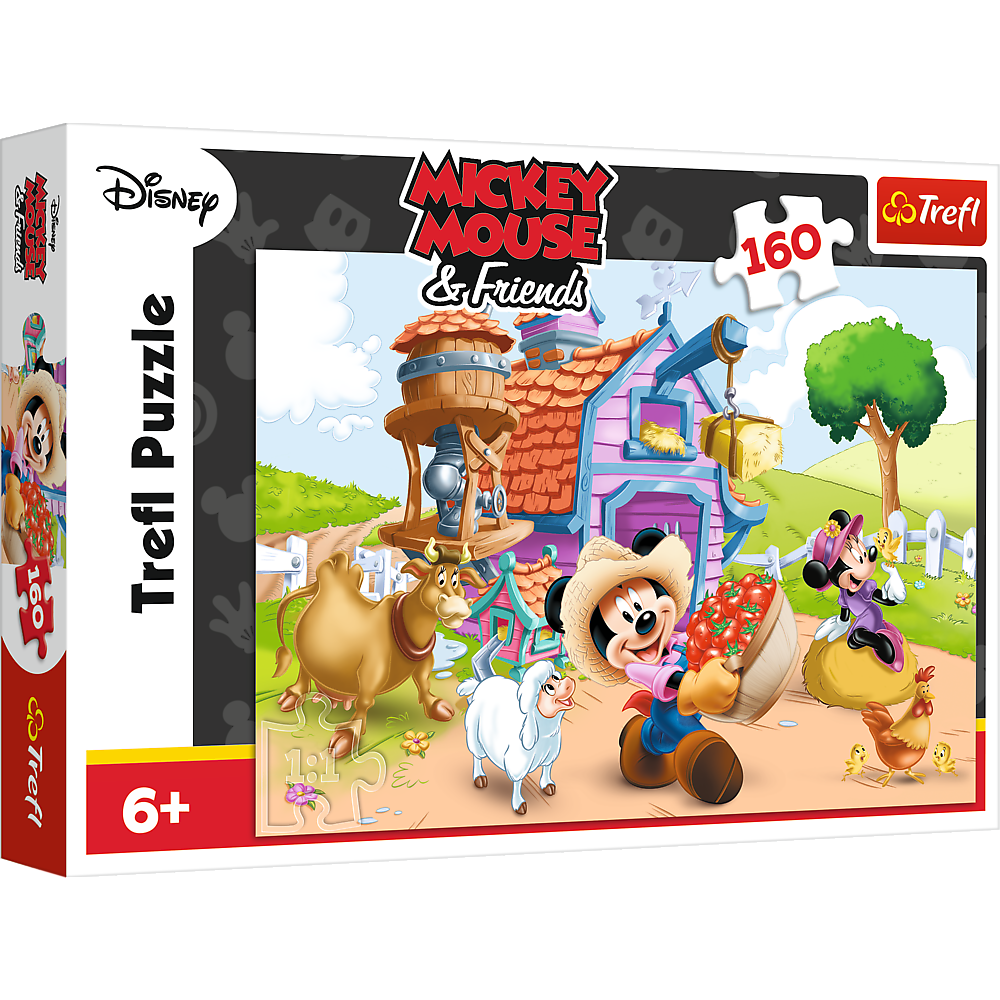 Puzzle trefl disney mickey mouse, mickey fermier 160 piese