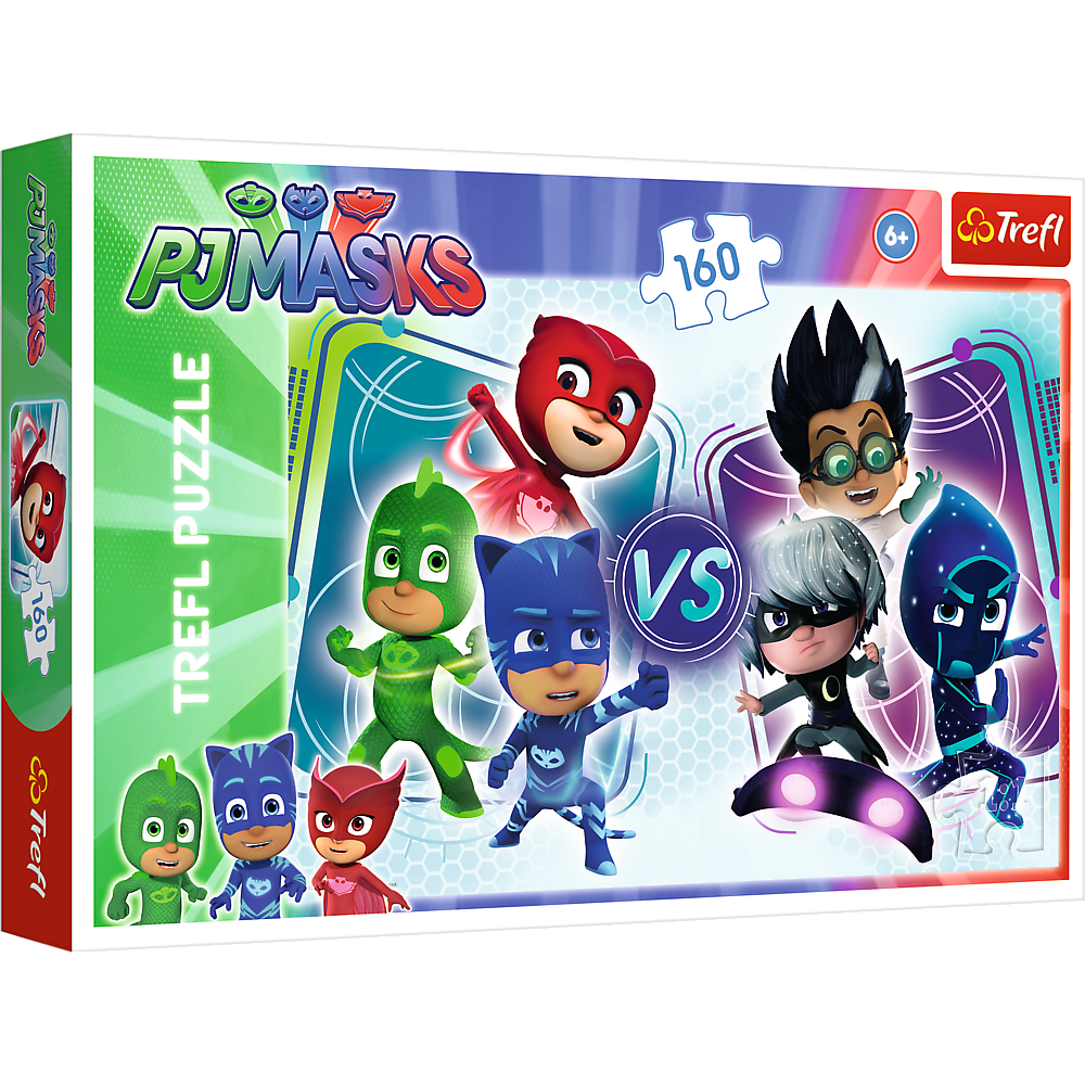 Puzzle Trefl Eroi in Pijama, Eroii si ticalosii 160 piese hubners.ro
