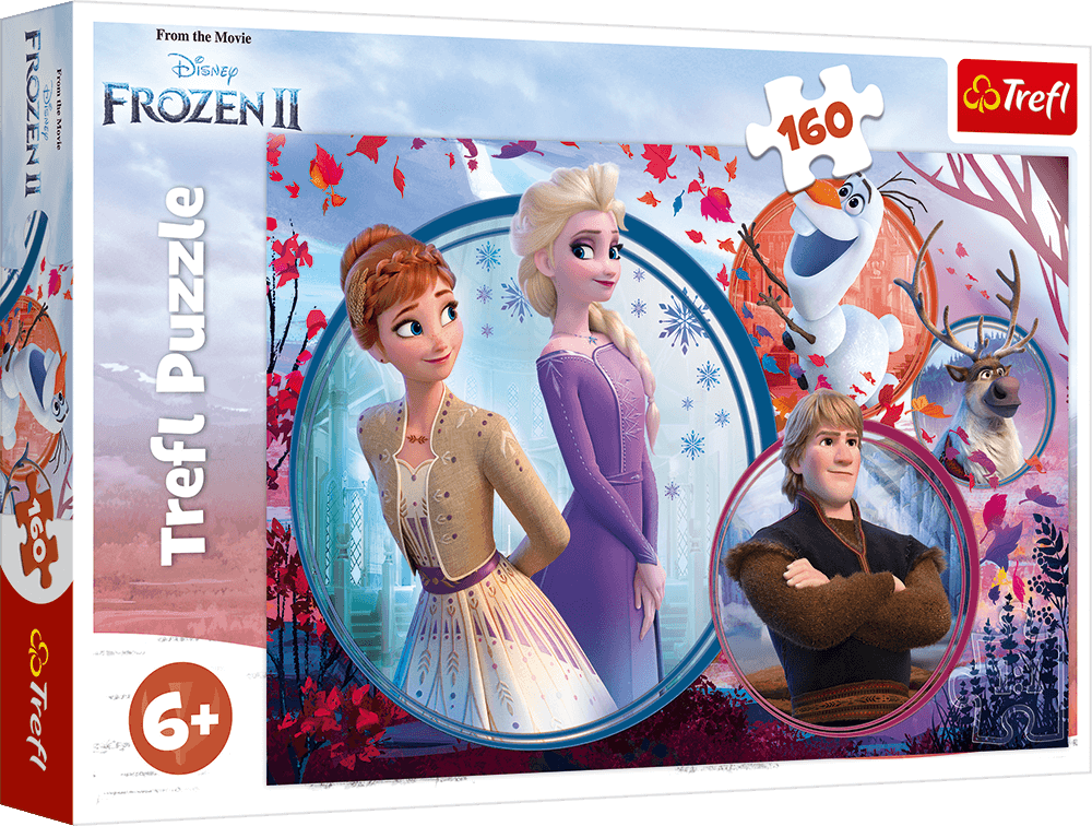 Puzzle Trefl Disney Frozen 2, Aventura surorilor 160 piese hubners.ro