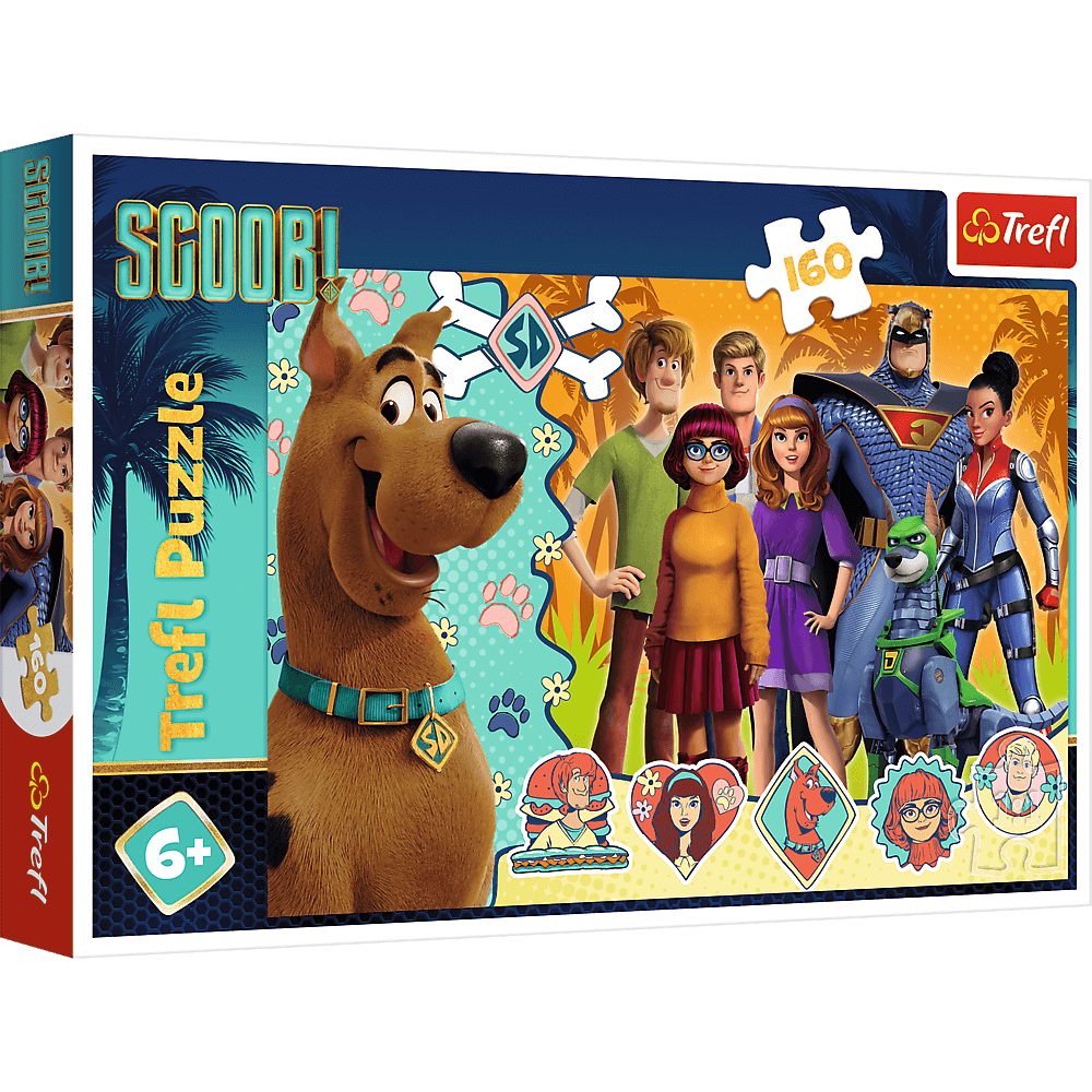 Puzzle Trefl Scooby Doo, Scooby in actiune 160 piese hubners.ro