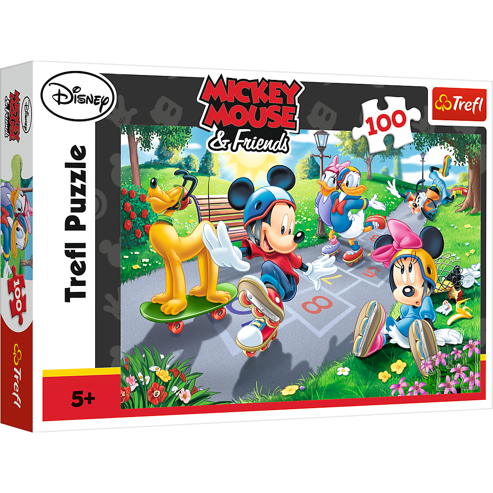 Puzzle trefl disney mickey mouse, joaca pe role 100 piese