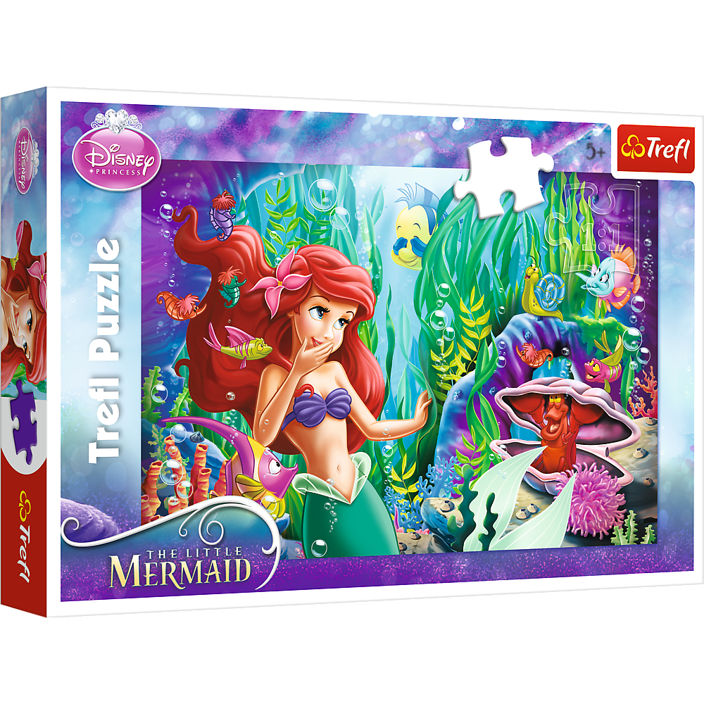 Puzzle Trefl Disney The Little Mermaid, De-a v-ati ascunselea 100 piese