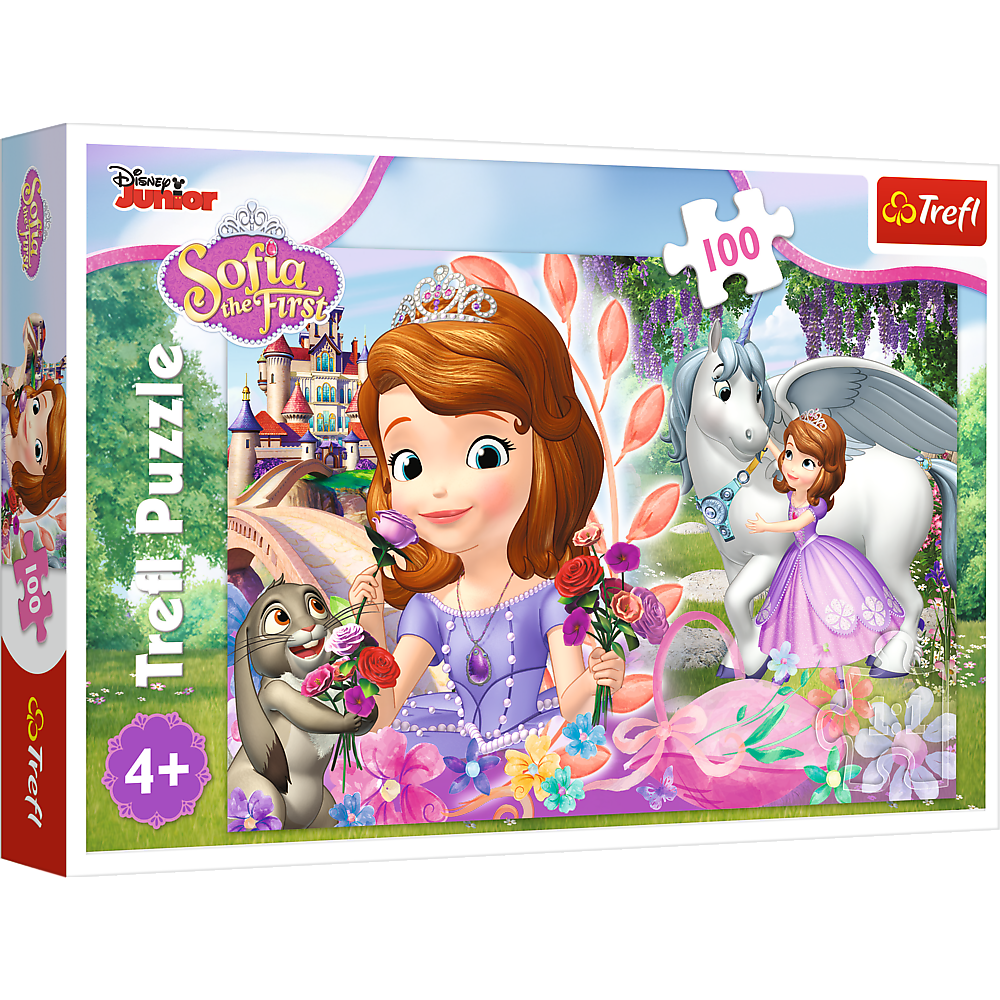Puzzle Trefl Disney Sofia, Imparatia aventurilor 100 piese hubners.ro
