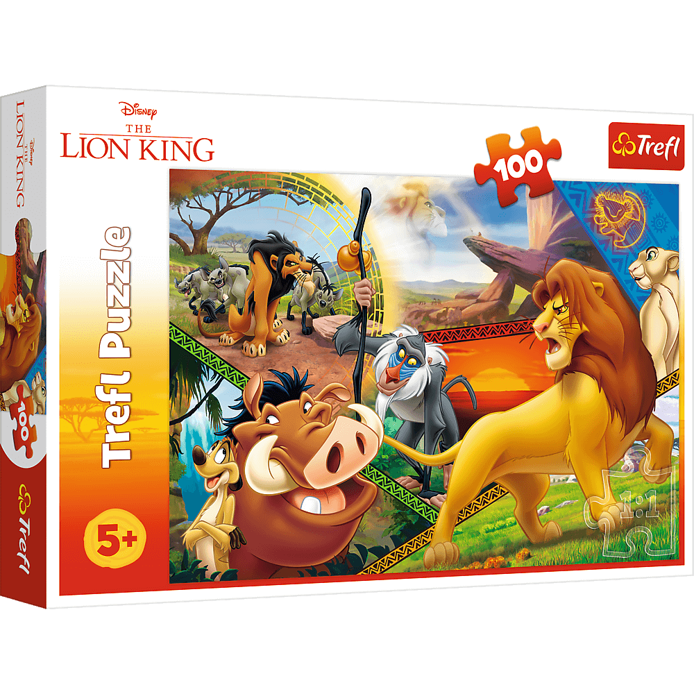 Puzzle Trefl Disney The Lion King, Aventurile lui Simba 100 piese hubners.ro