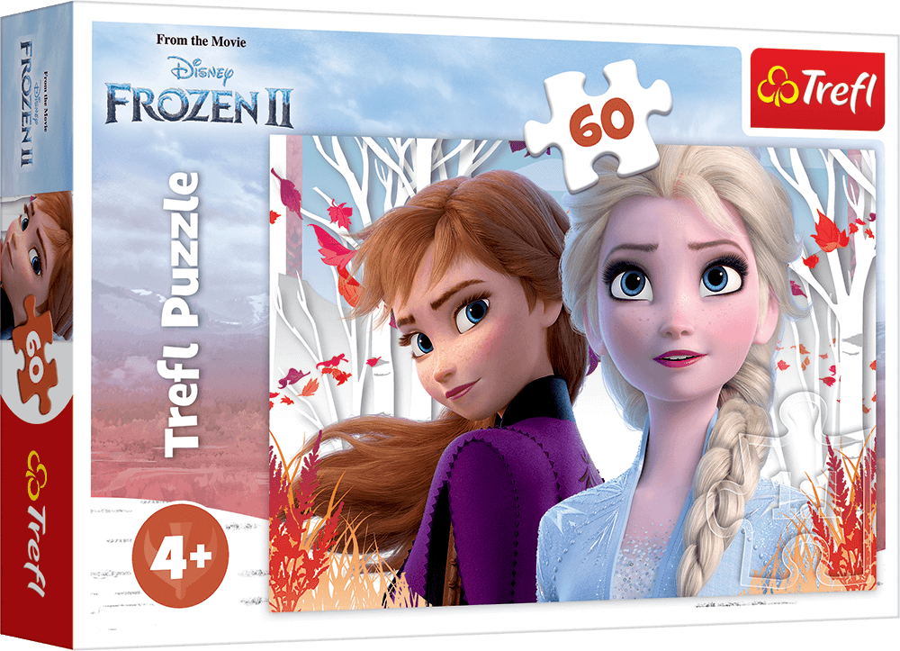 Puzzle Trefl Disney Frozen 2, Lumea fermecata a lui Anna si Elsa 60 piese hubners.ro