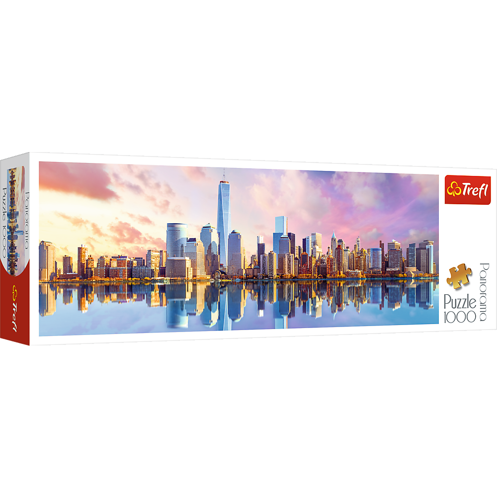 Puzzle Trefl Panorama, Manhattan 1000 piese hubners.ro