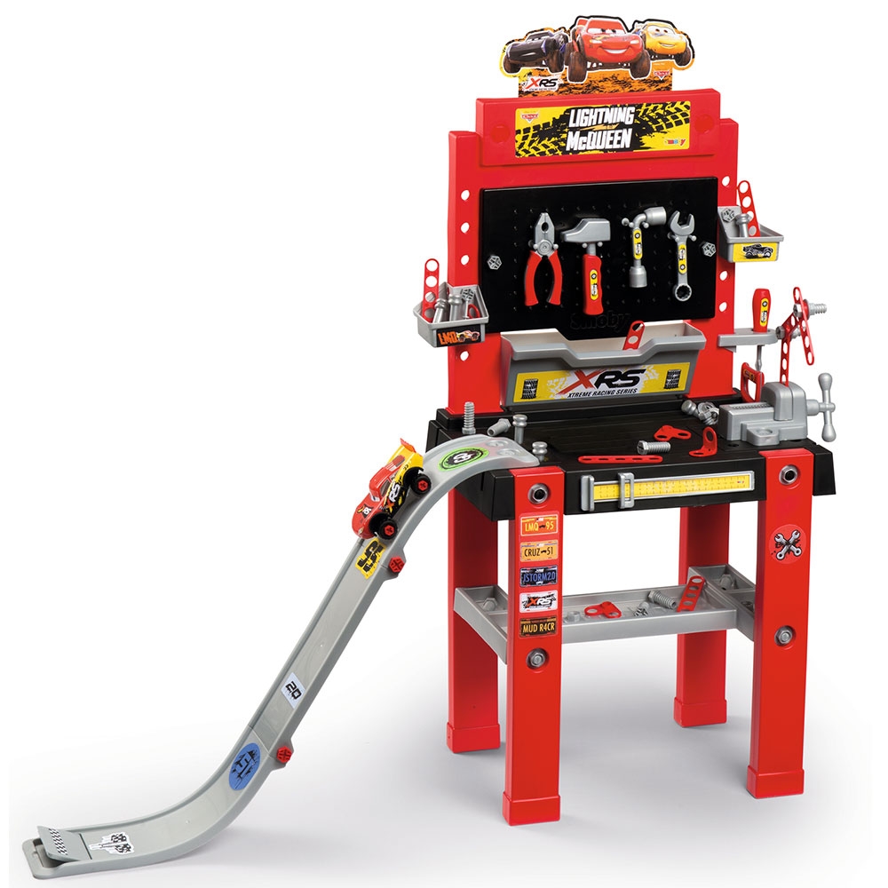 Atelier Smoby Cars XRS Bricolo Center cu accesorii Accesorii
