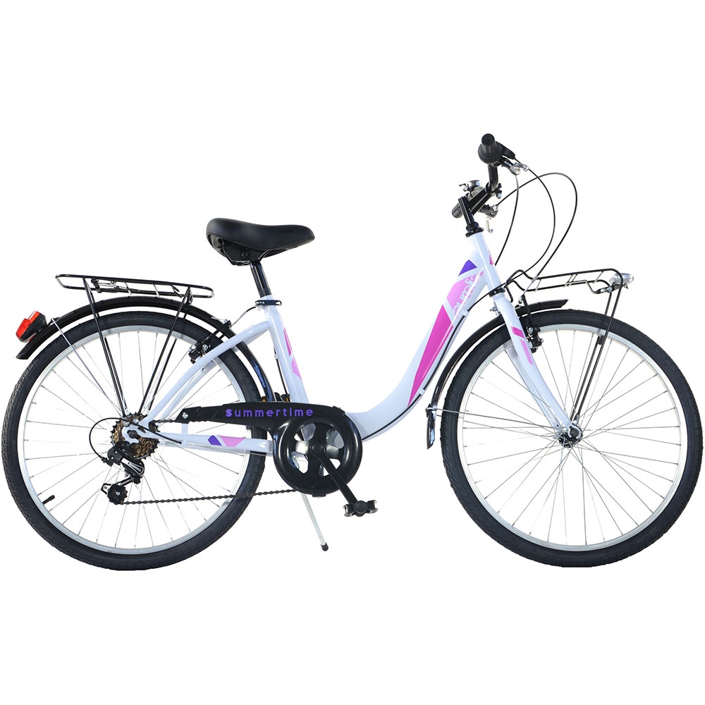 Bicicleta Dino Bikes 24′ City Summertime alb 24