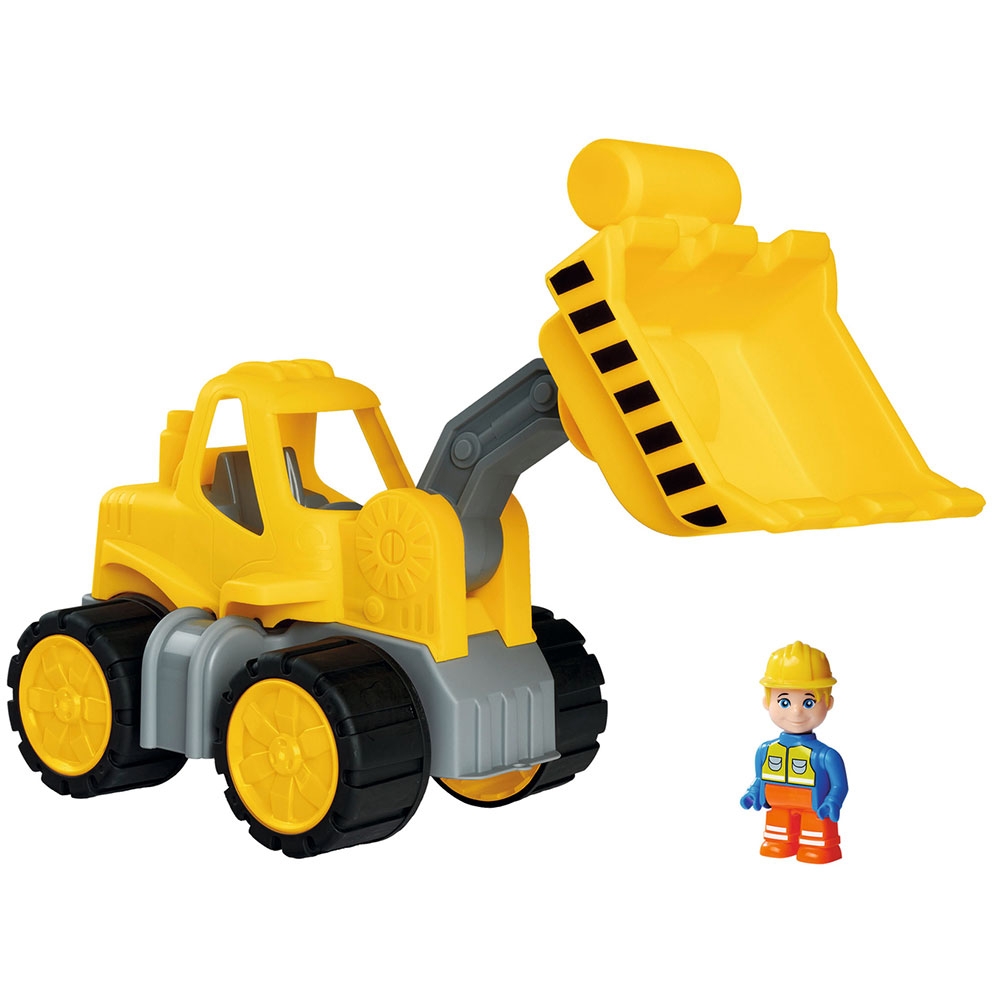 Buldozer Big Power Worker Wheel Loader cu figurina BIG