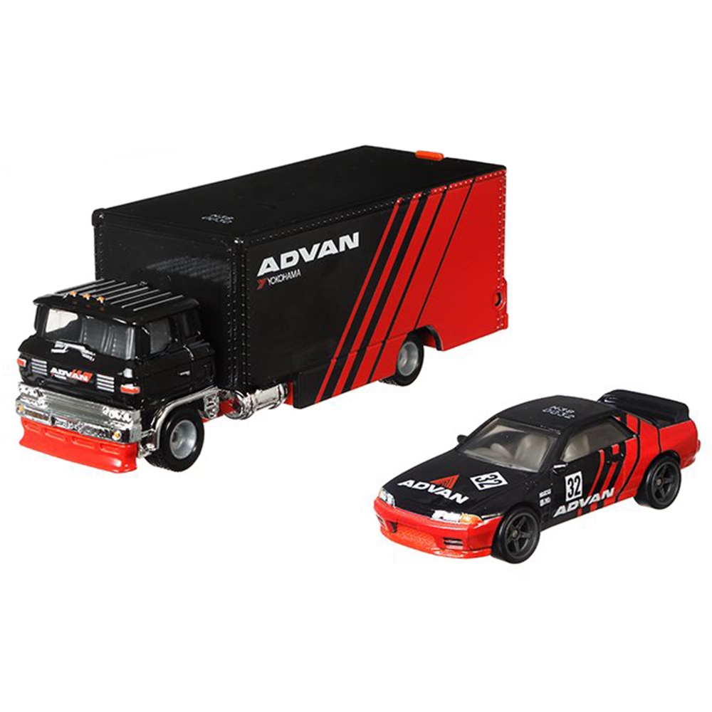 Camion hot wheels by mattel car culture sakura sprinter cu masina nissan skyline gt-r