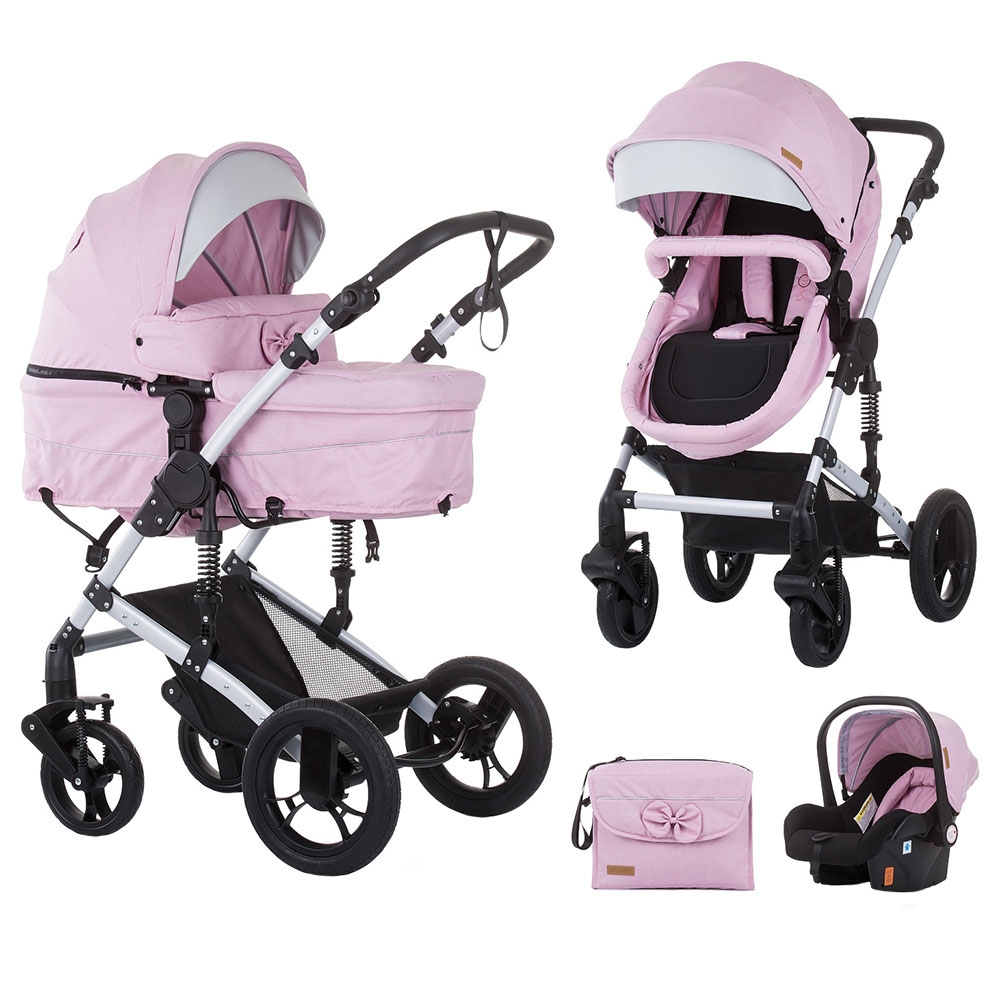 Carucior Chipolino Camea 3 in 1 blush Carucioare 3 in 1 imagine 2022