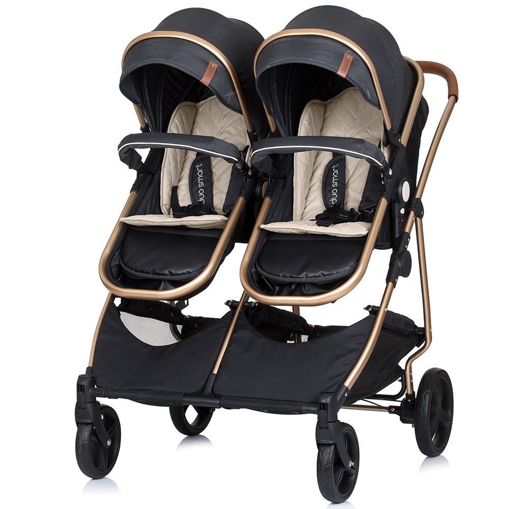 Carucior Pentru Gemeni 2 In 1 Linen Line Dorjan Color 04 4 Carucior gemeni Chipolino Duo Smart 2 in 1 raven