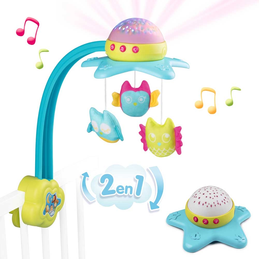 Carusel muzical Smoby Cotoons Star 2 in 1 Carusel