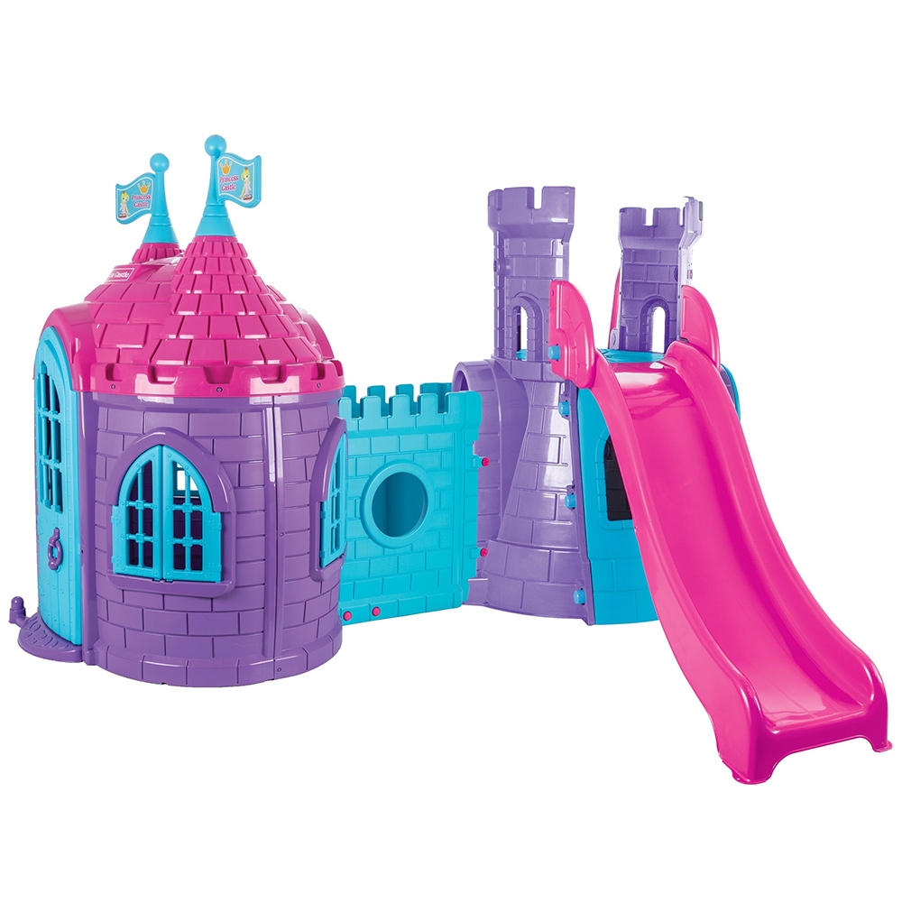 Casuta cu tobogan pentru copii Pilsan Castle with Slide purple Casute si corturi copii