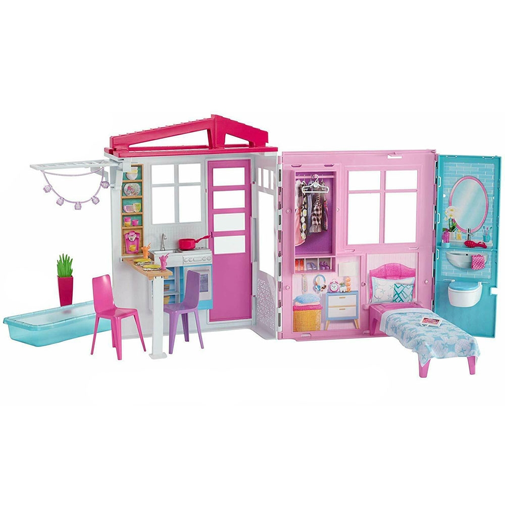 Casuta pentru papusi Barbie by Mattel cu accesorii Accesorii