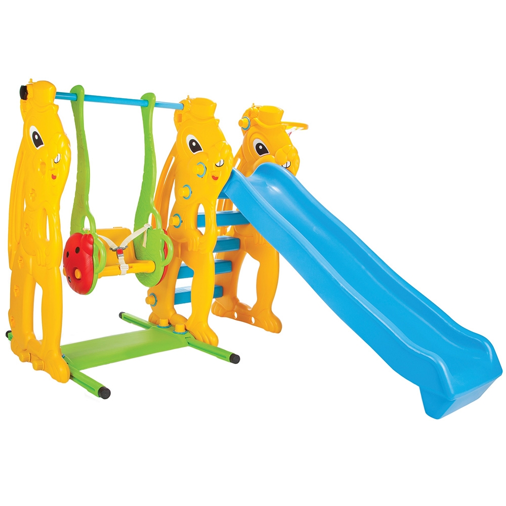 Centru de joaca Pilsan Squirrel Slide and Swing Set hubners.ro