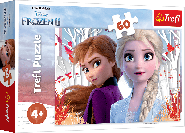 Puzzle Trefl Disney Frozen 2, Lumea fermecata a lui Anna si Elsa 60 piese