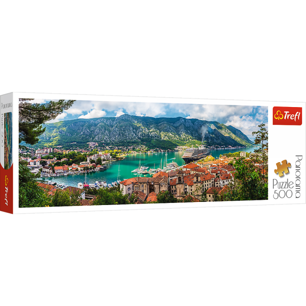 Puzzle Trefl Panorama, Kotor Muntenegru 500 piese