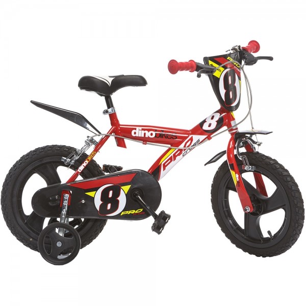 Bicicleta copii Dino Bikes 14" Pro-cross rosu