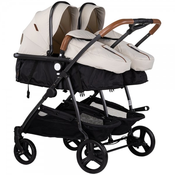 Carucior gemeni Chipolino Duo Smart 2 in 1 biscotta