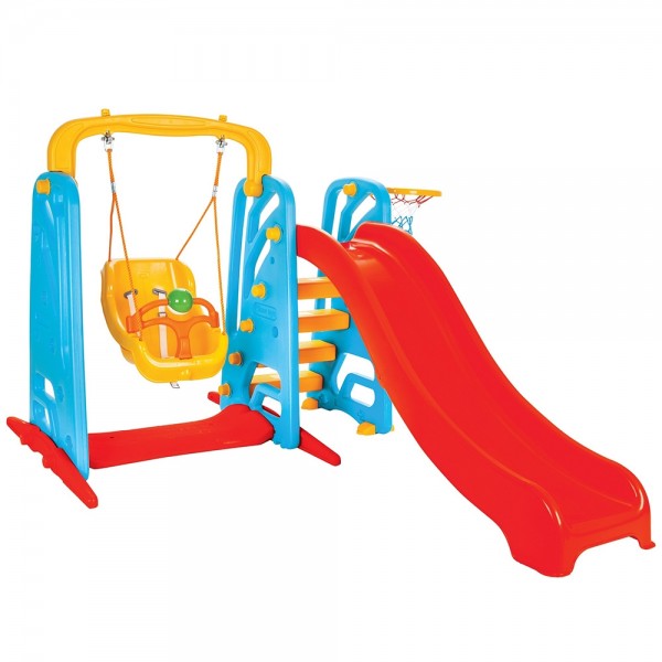 Centru de joaca Pilsan Cute Slide and Swing Set